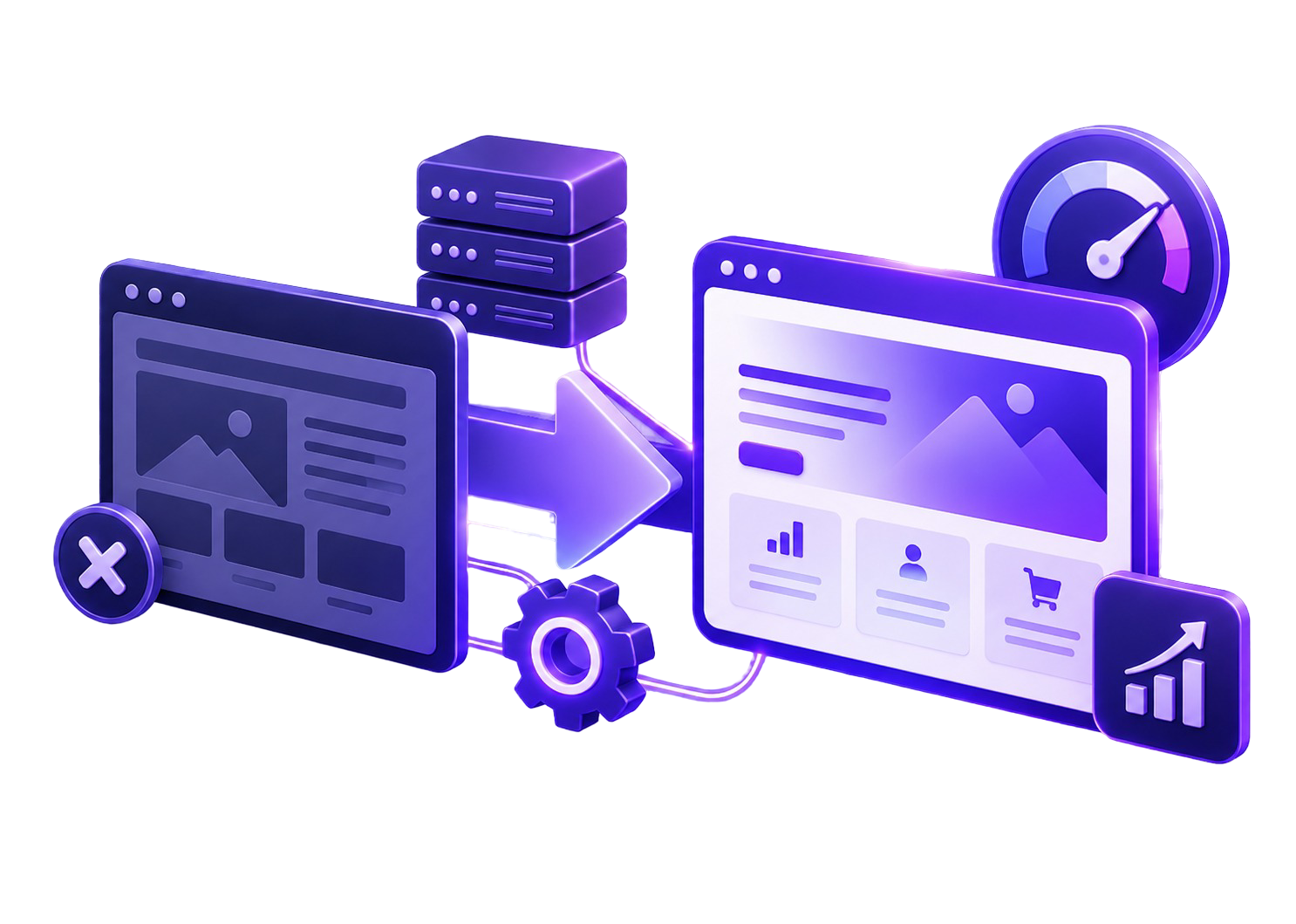Companies rebuilding outdated websites or platforms