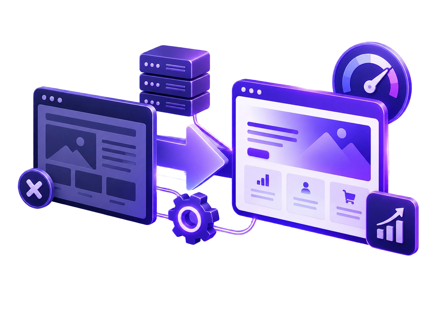 Companies rebuilding outdated websites or platforms